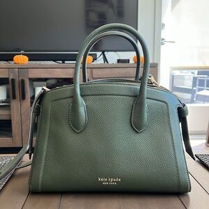 Kate Spade Satchel in Bonsai Tree Color • Pebbled Leather